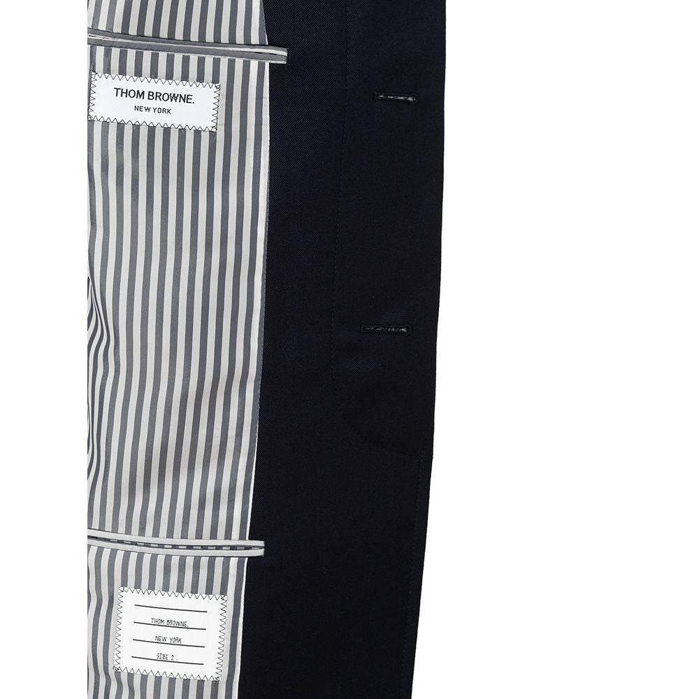 Thom Browne Elegant Wool Jacket in Signature Blue - Hilstor