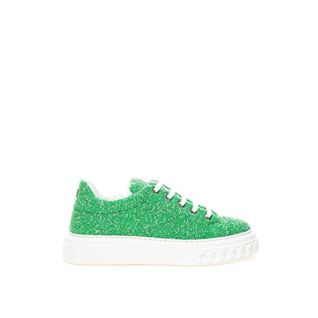 Casadei Emerald Elegance Leather Sneakers - Hilstor