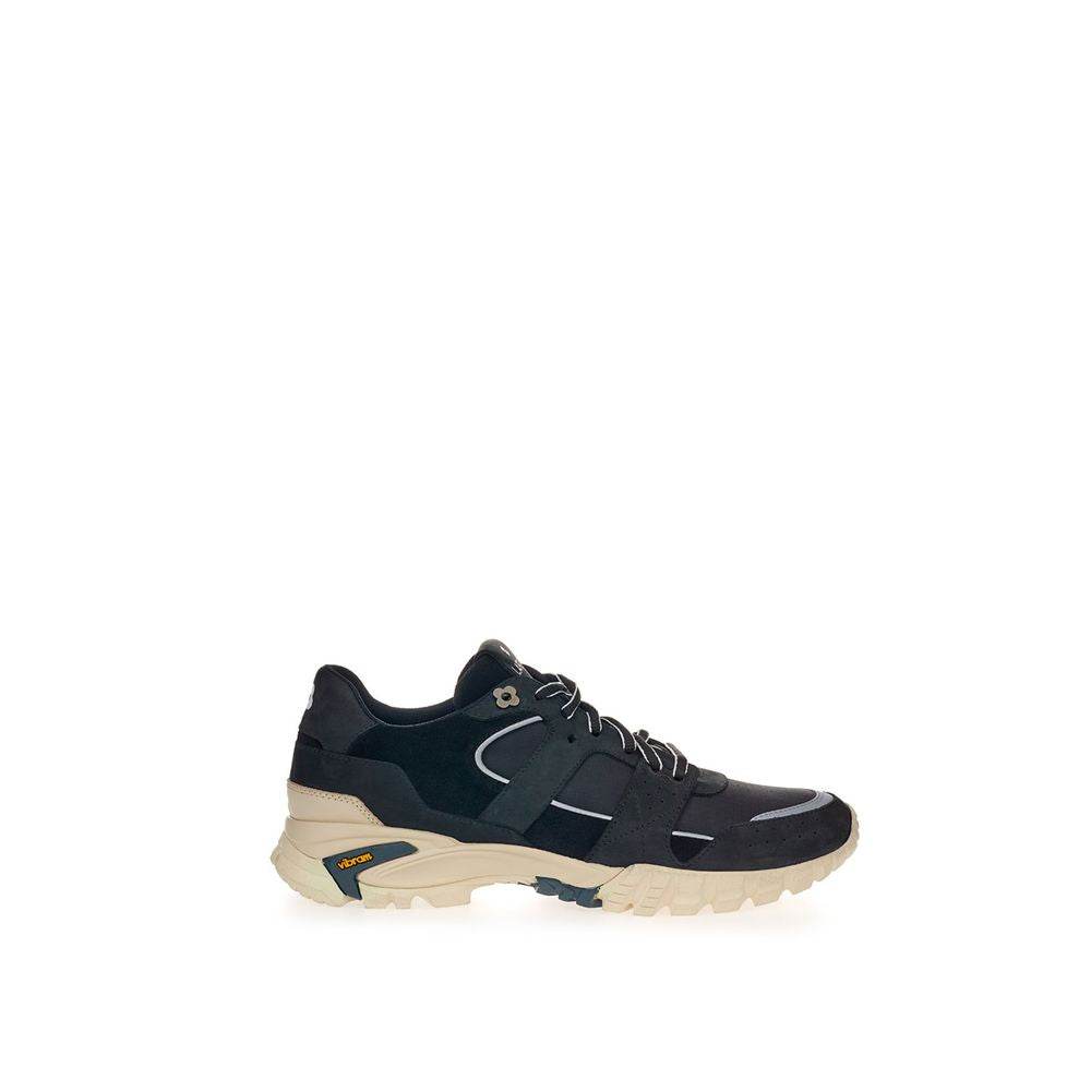 Lardini Black Suede Leather Sneaker - Hilstor