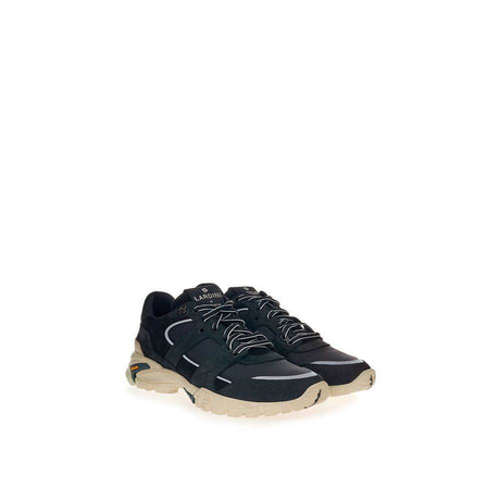 Lardini Black Suede Leather Sneaker - Hilstor