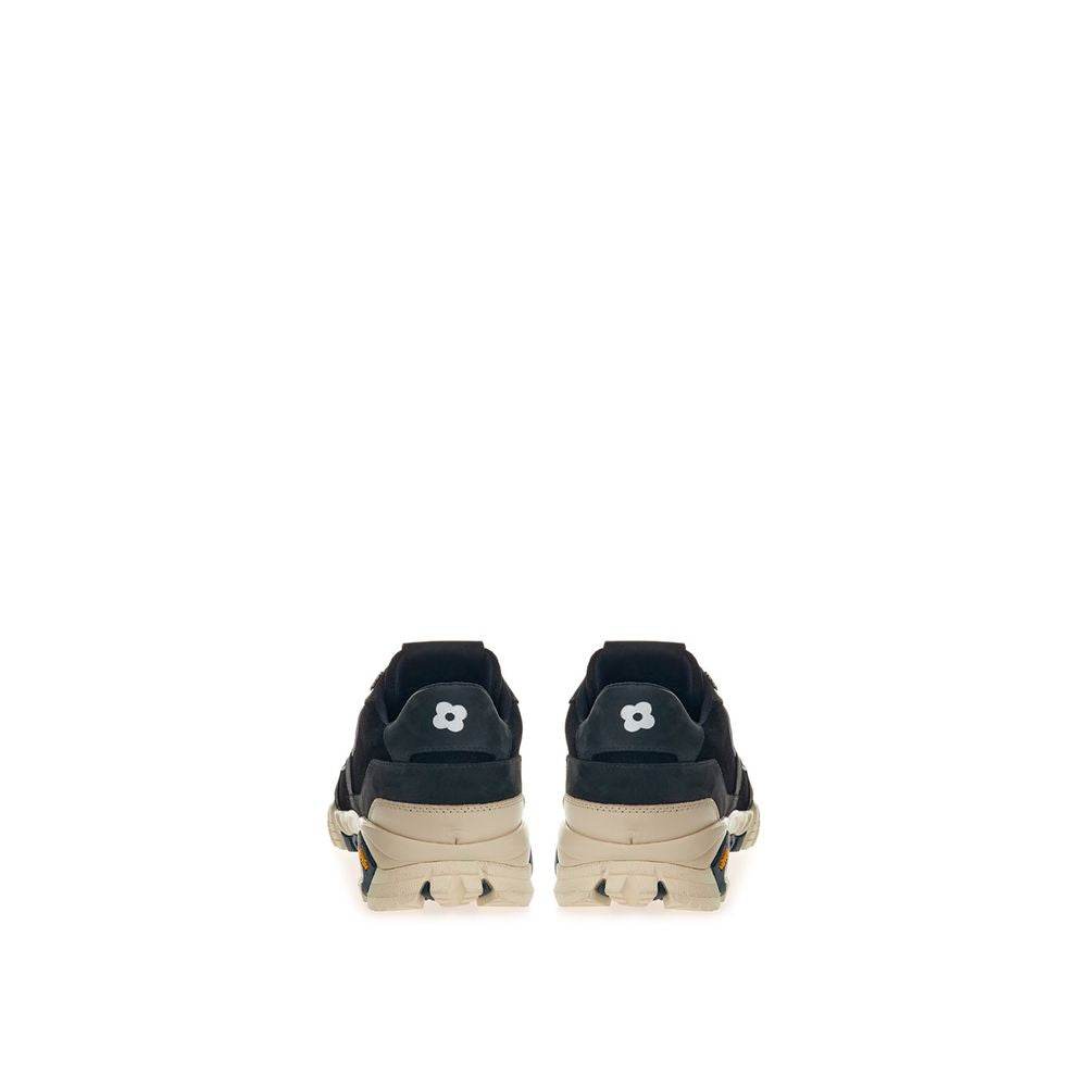Lardini Black Suede Leather Sneaker - Hilstor