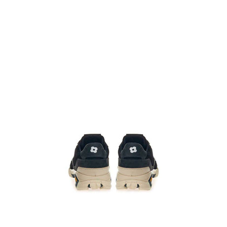 Lardini Black Suede Leather Sneaker - Hilstor