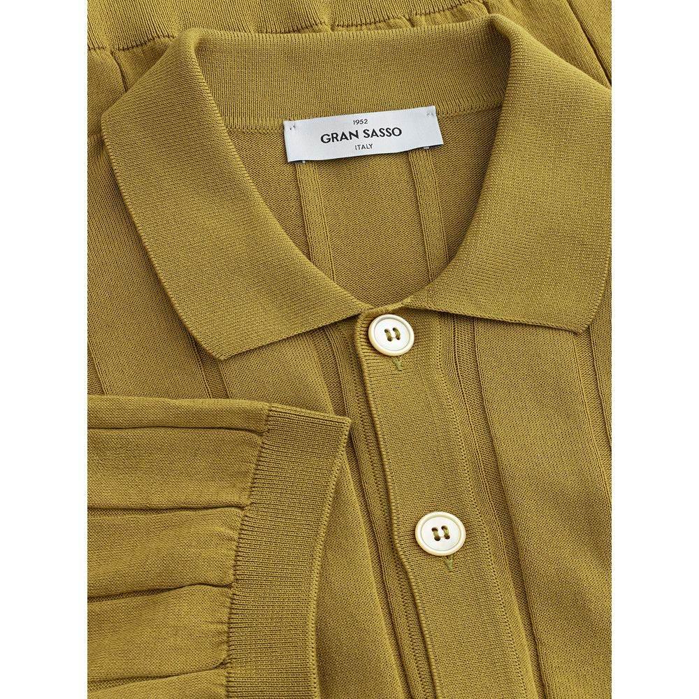 Gran Sasso Elegant Green Cotton T-Shirt for Men - Hilstor