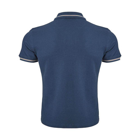 Corneliani Elegant Blue Italian Cotton Polo Shirt - Hilstor