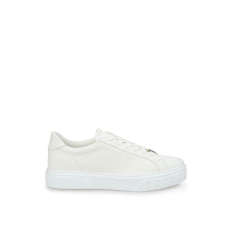 Casadei Sleek White Leather Sneakers - Hilstor