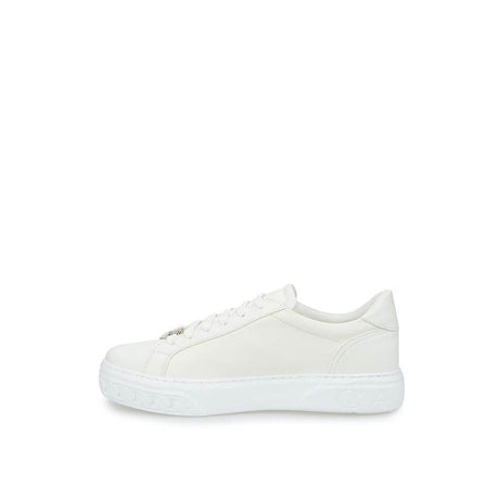 Casadei Sleek White Leather Sneakers - Hilstor