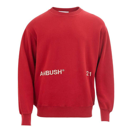 Ambush Elevated Red Cotton Sweater - Hilstor