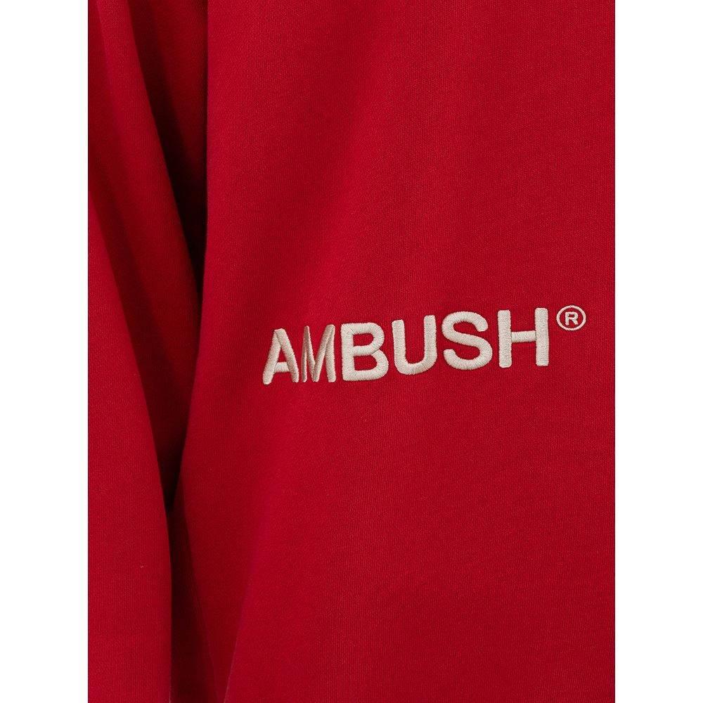 Ambush Elevated Red Cotton Sweater - Hilstor