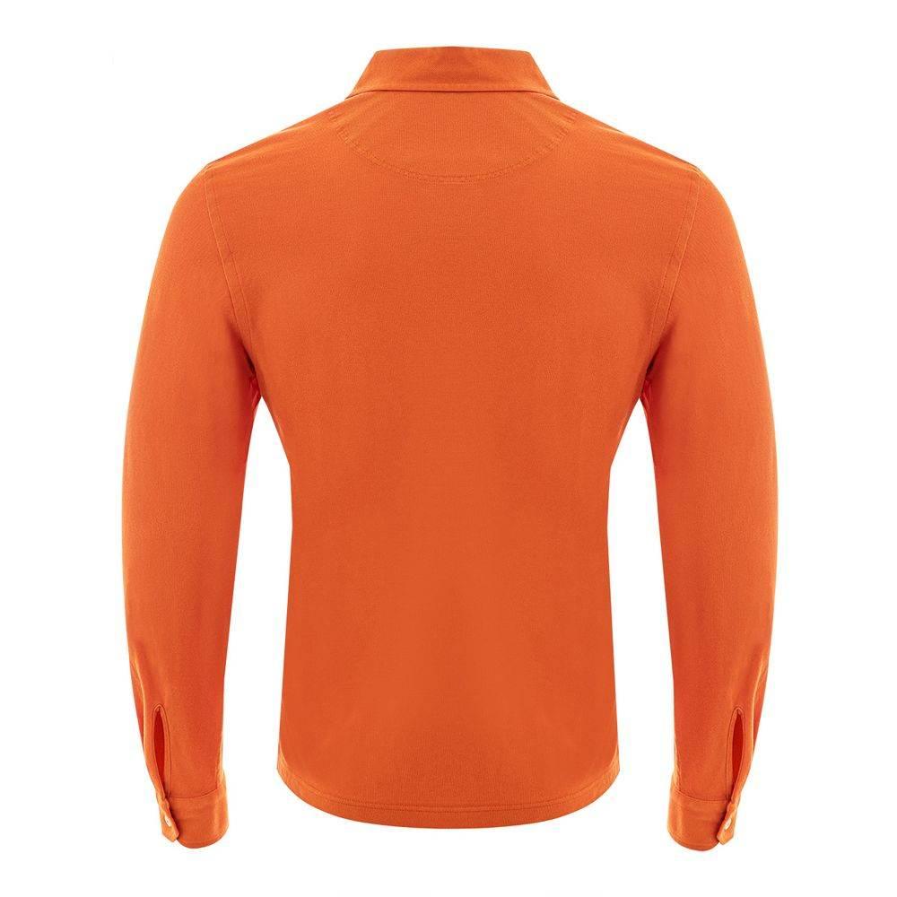 Gran Sasso Elegant Orange Cotton Polo for Men - Hilstor