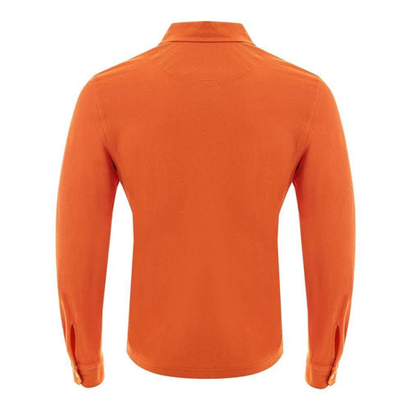 Gran Sasso Elegant Orange Cotton Polo for Men - Hilstor
