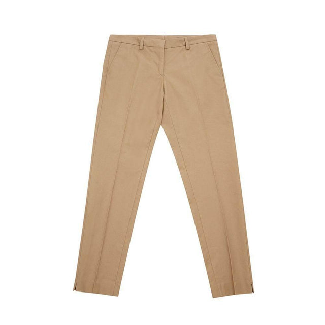 Lardini Elegant Brown Cotton Trousers for Women - Hilstor