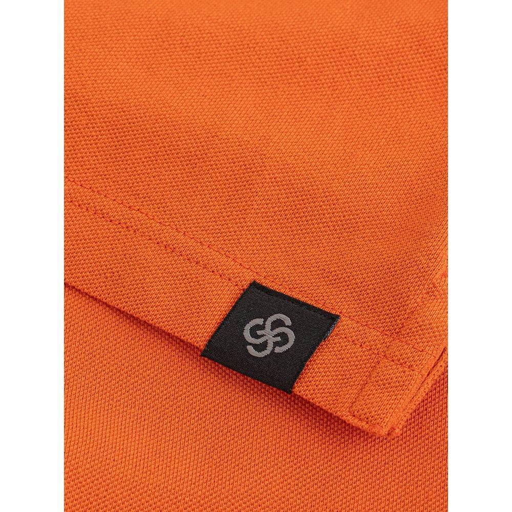 Gran Sasso Elegant Orange Cotton Polo for Men - Hilstor