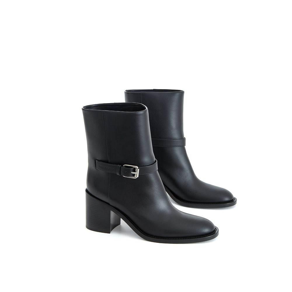 Burberry Black Leather Boot - Hilstor