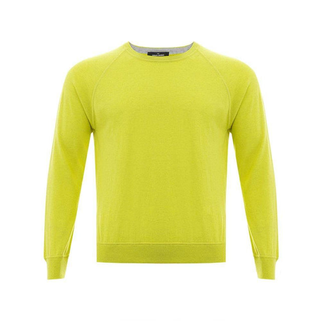Gran Sasso Sunny Yellow Italian Cotton Sweater - Hilstor