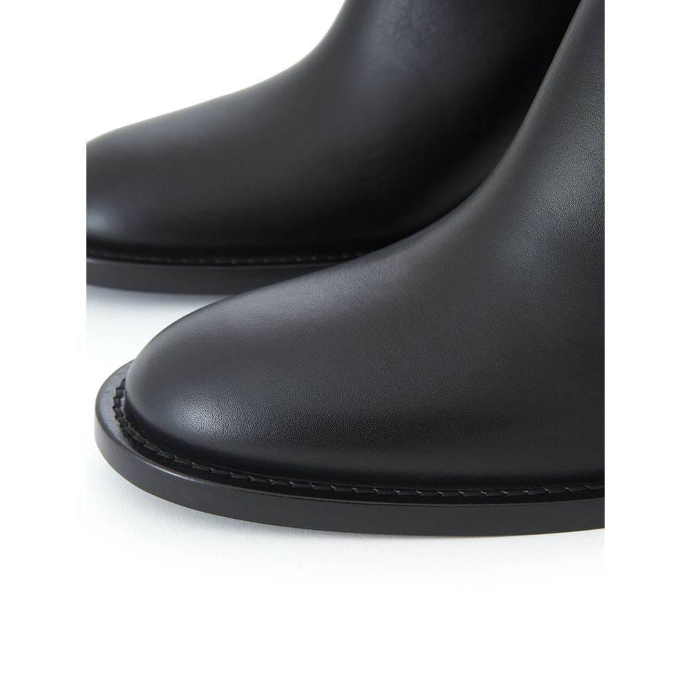 Burberry Black Leather Boot - Hilstor
