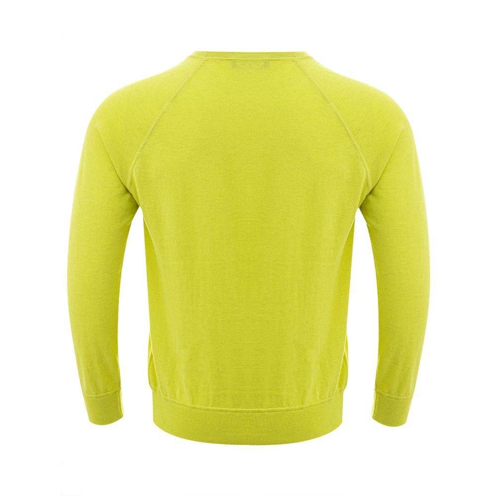 Gran Sasso Sunny Yellow Italian Cotton Sweater - Hilstor