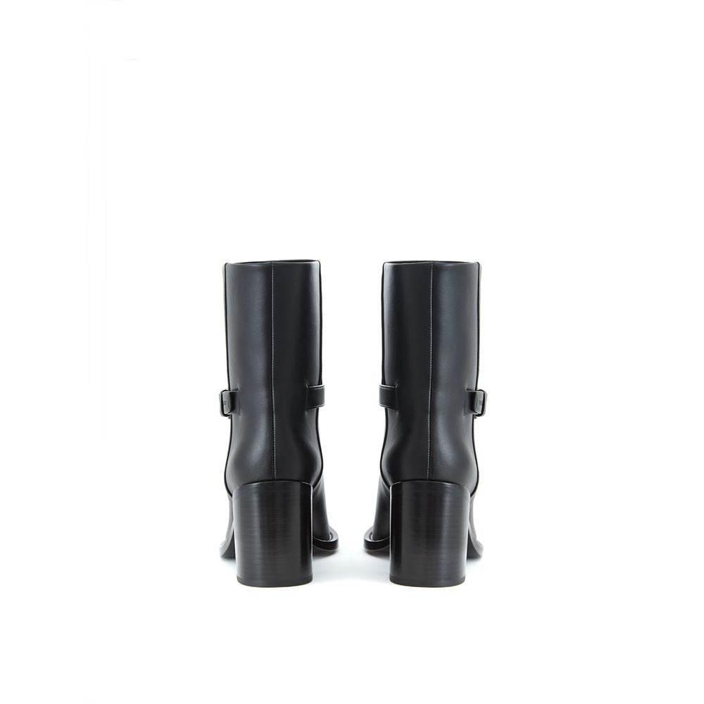 Burberry Black Leather Boot - Hilstor