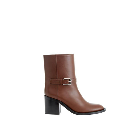 Burberry Brown Leather Boot - Hilstor