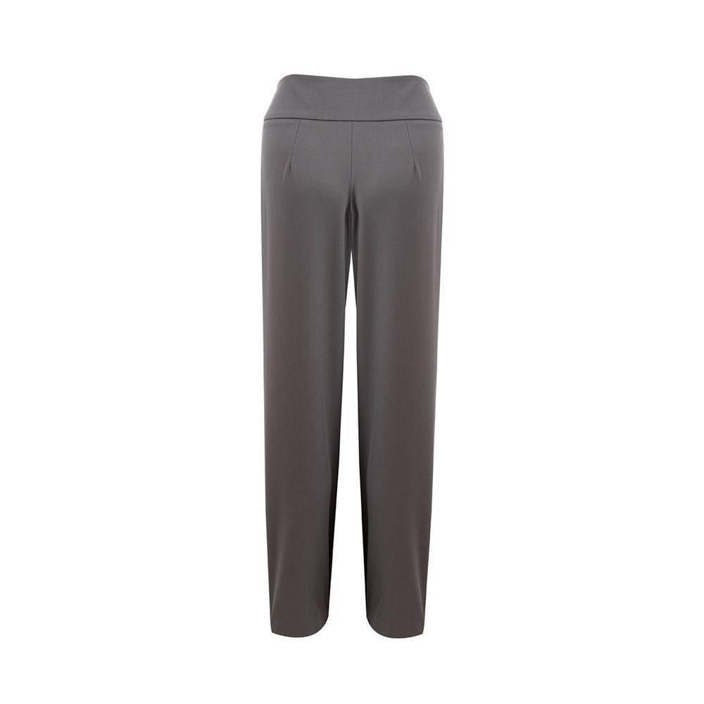 Lardini Chic Gray Wool Trousers for Sophisticated Style - Hilstor