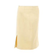 Lardini Elegant Yellow Viscose Skirt for Women - Hilstor