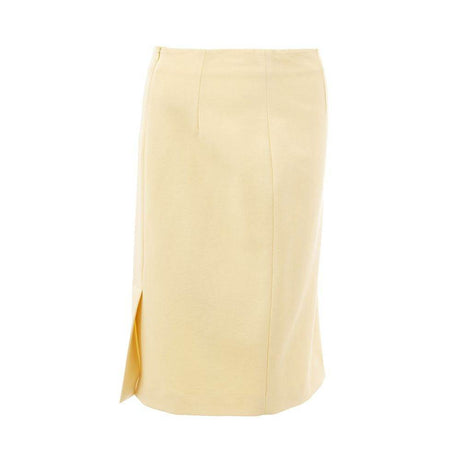 Lardini Elegant Yellow Viscose Skirt for Women - Hilstor