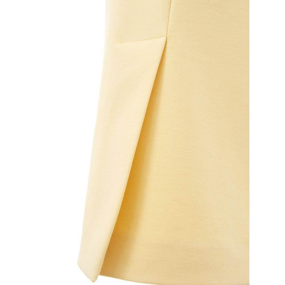 Lardini Elegant Yellow Viscose Skirt for Women - Hilstor