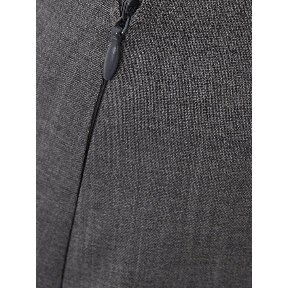 Lardini Chic Gray Wool Pencil Skirt - Hilstor