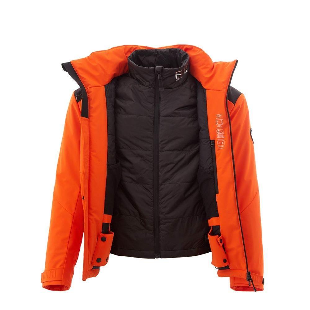 EA7 Emporio Armani Radiant Orange EA7 Lightweight Jacket - Hilstor