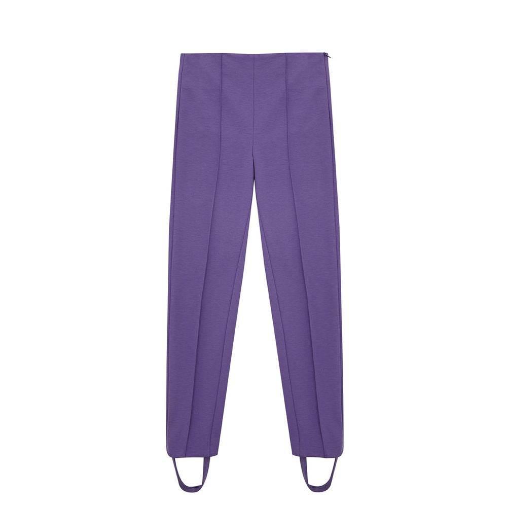 Lardini Elegant Purple Viscose Pants - Hilstor