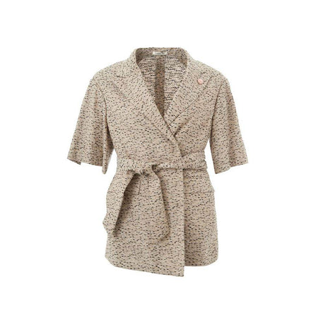 Lardini Chic Beige Linen Jacket - Hilstor