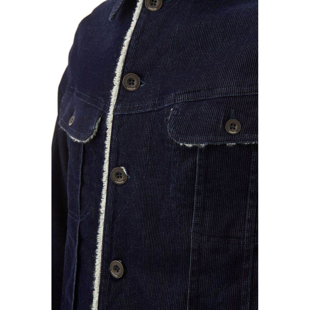 Lardini Blue Cotton Jacket - Hilstor