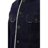 Lardini Blue Cotton Jacket - Hilstor