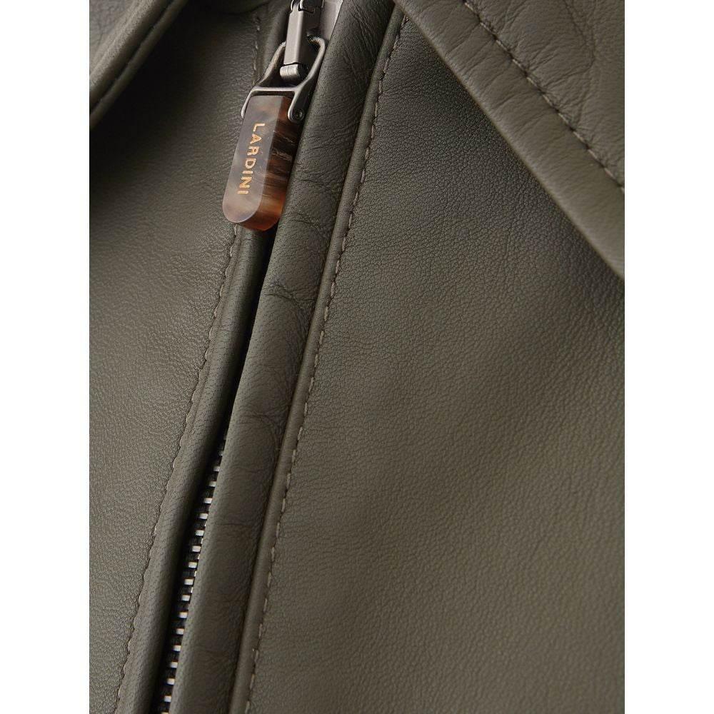 Lardini Green Leather Jacket - Hilstor