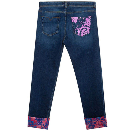 Versace Jeans Blue Cotton Jeans & Pant - Hilstor