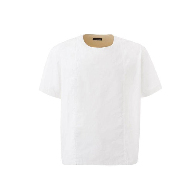 Emporio Armani White Cotton T-Shirt - Hilstor