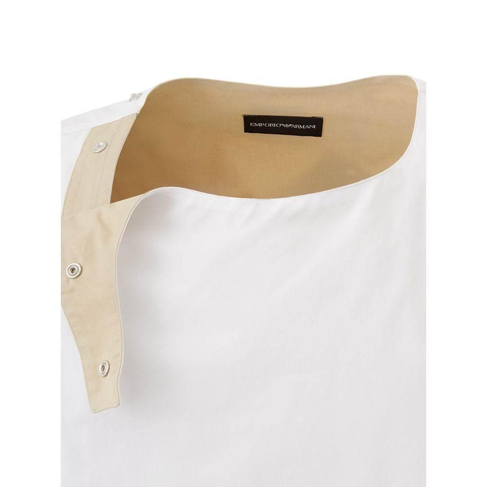 Emporio Armani White Cotton T-Shirt - Hilstor