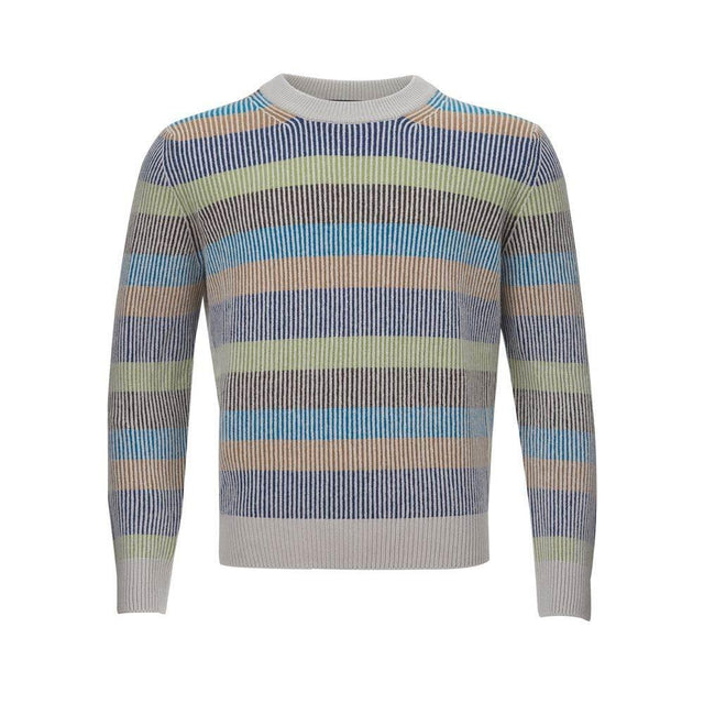 Gran Sasso Elegant Multicolor Cashmere Sweater for Men - Hilstor