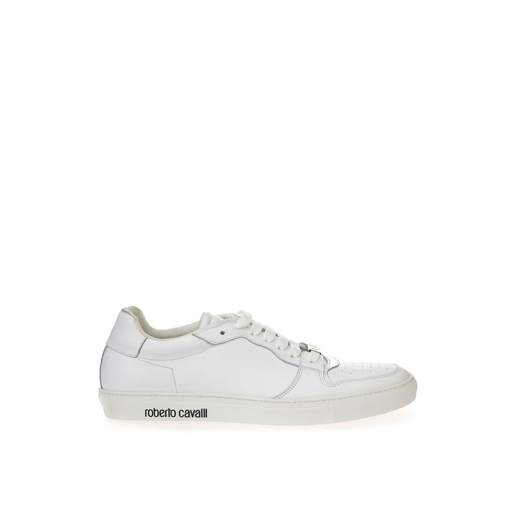 Roberto Cavalli Sneaker i hvid læder