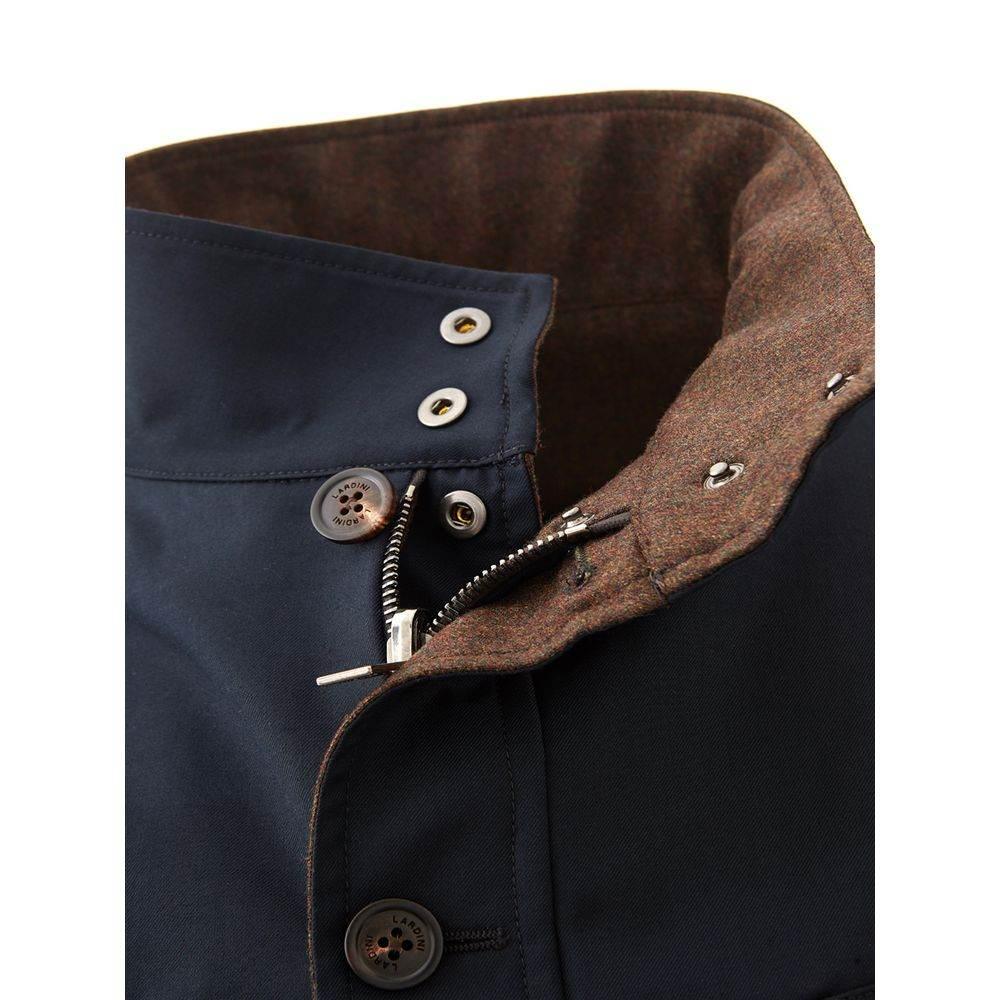 Lardini Elegant Wool Blue Jacket for Men - Hilstor