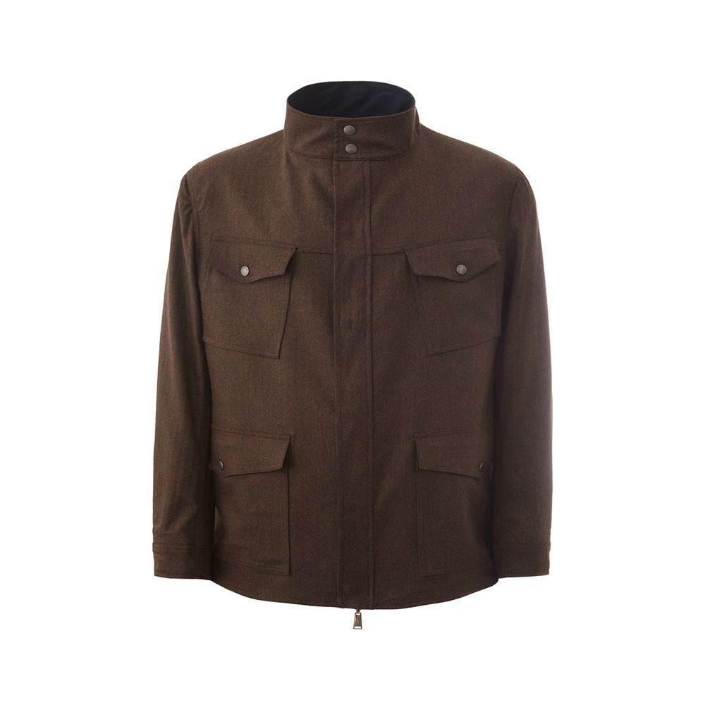 Lardini Elegant Wool Blue Jacket for Men - Hilstor