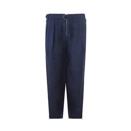 Emporio Armani Blue Linen Pant - Hilstor