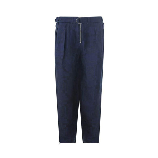 Emporio Armani Blue Linen Pant - Hilstor