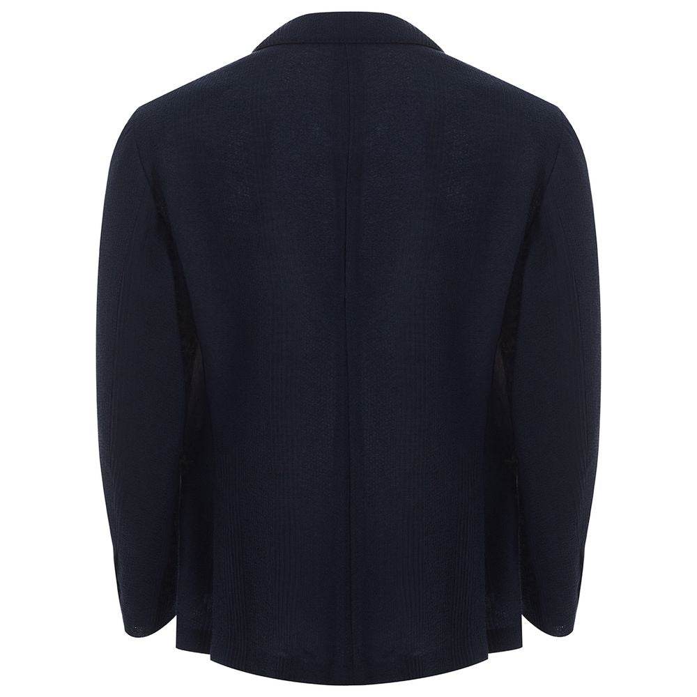 Lardini Blue Cotton Jacket - Hilstor