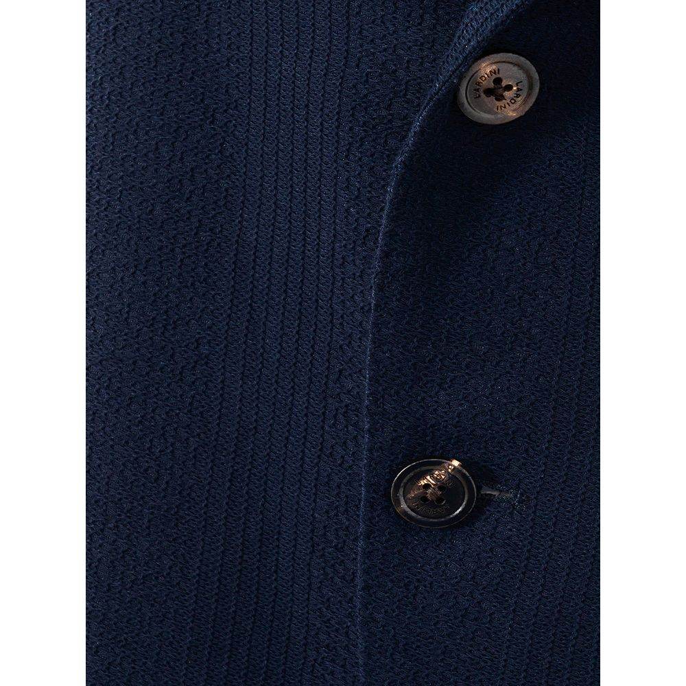 Lardini Blue Cotton Jacket - Hilstor
