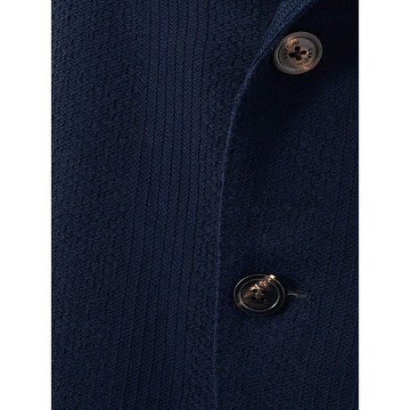 Lardini Blue Cotton Jacket - Hilstor