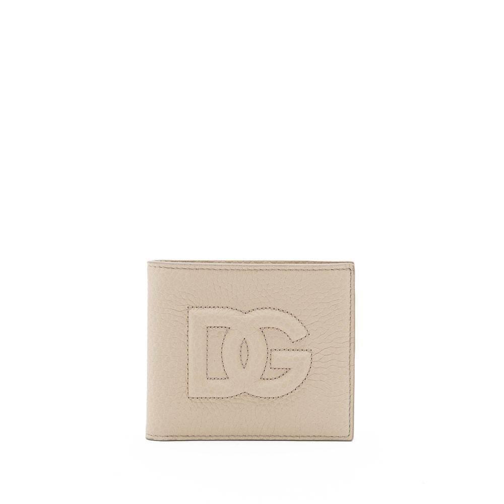 Dolce & Gabbana Beige Leather Wallet - Hilstor
