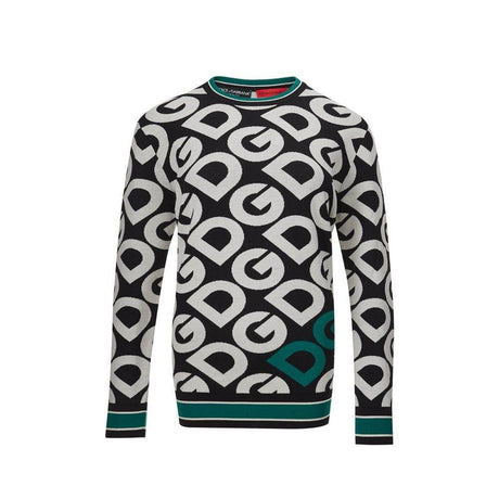 Dolce & Gabbana Elegant Black Cotton Sweater for Sophisticated Style - Hilstor
