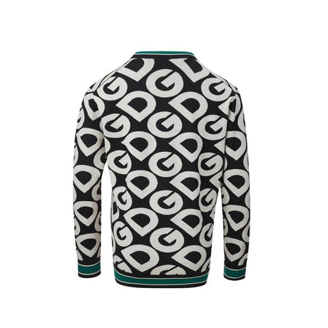 Dolce & Gabbana Elegant Black Cotton Sweater for Sophisticated Style - Hilstor