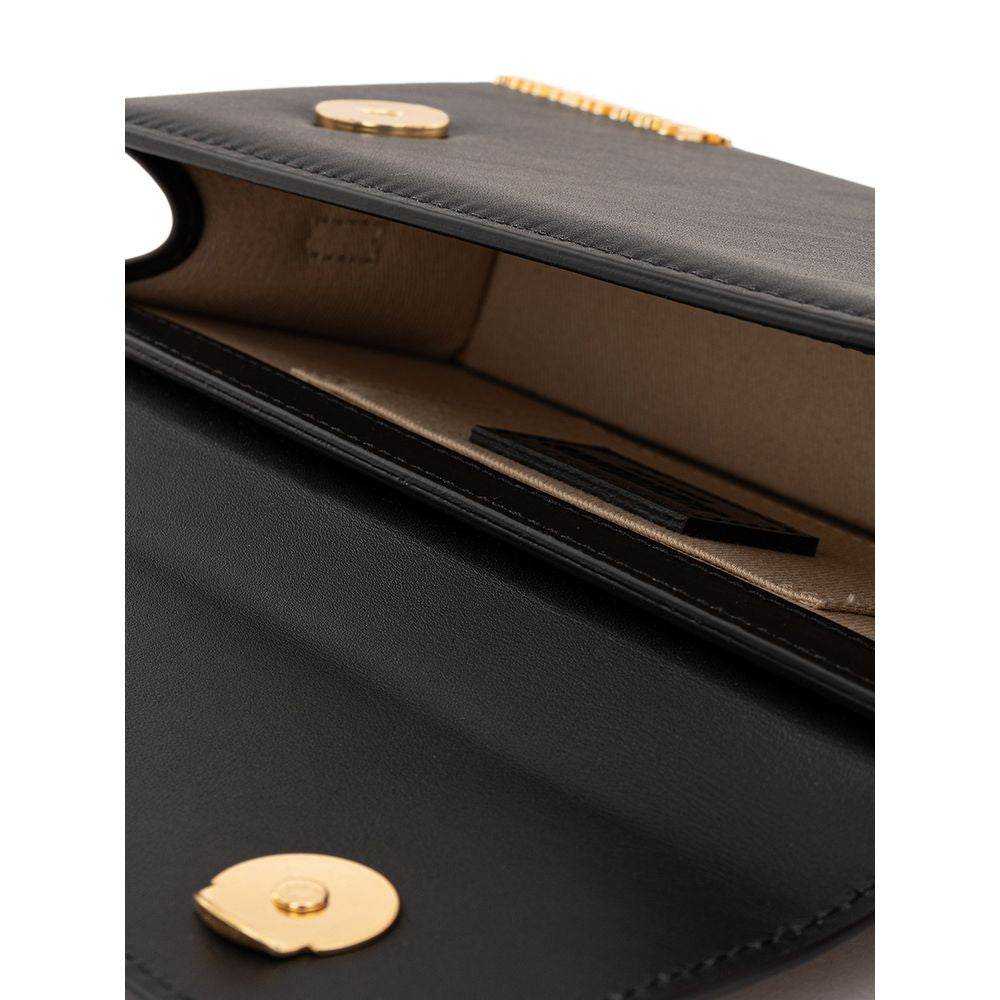 Jacquemus Elegant Black Leather Handbag - Hilstor