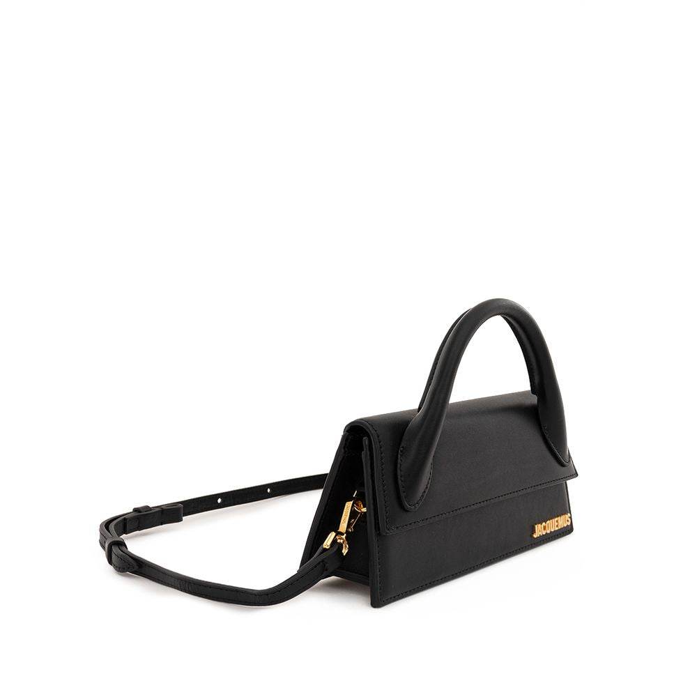 Jacquemus Elegant Black Leather Handbag - Hilstor